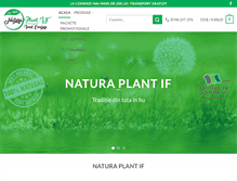 Tablet Screenshot of naturaplantif.ro